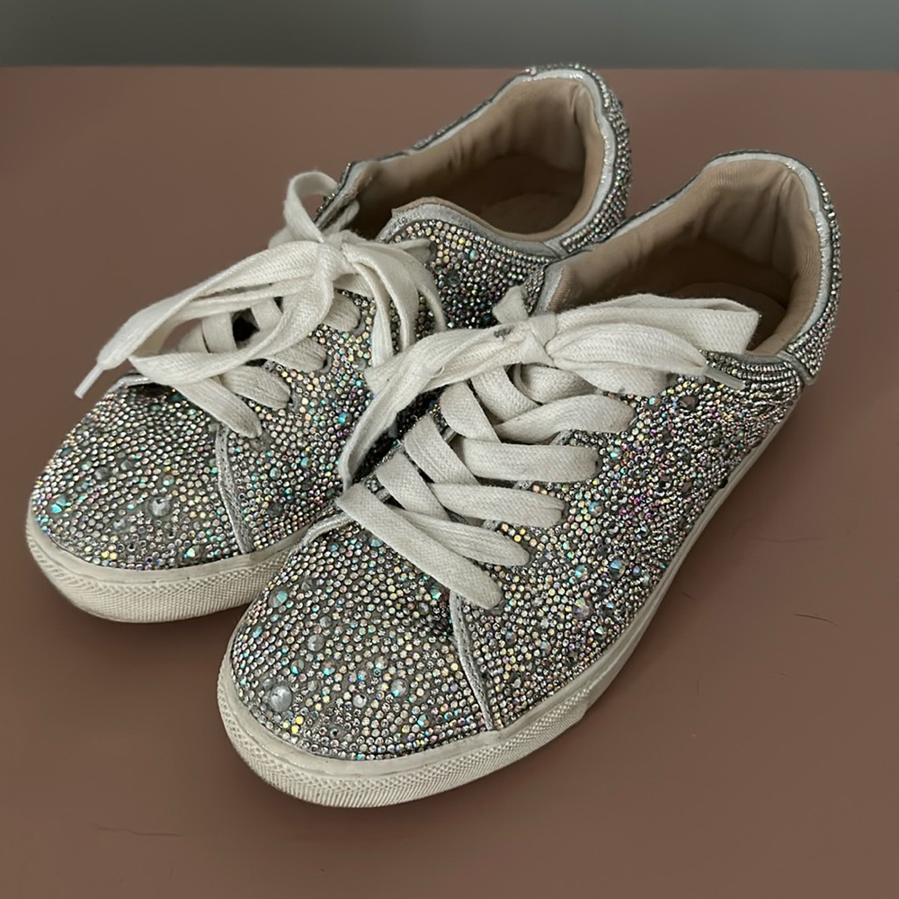 Girls rhinestone sneakers